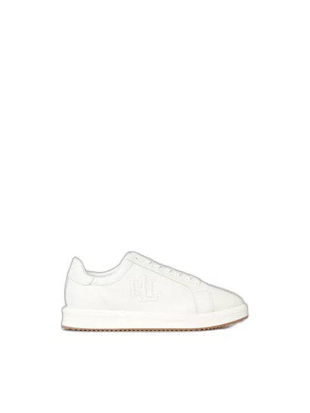 Sneakersy Ralph Lauren skórzane białe