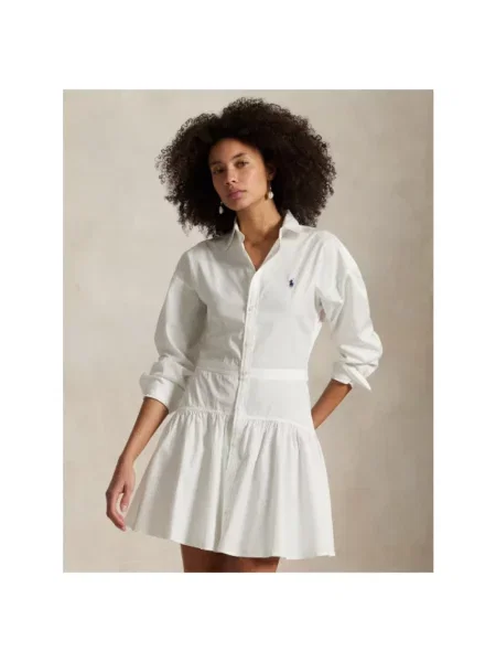 Sukienka koszulowa Polo Ralph Lauren biała
