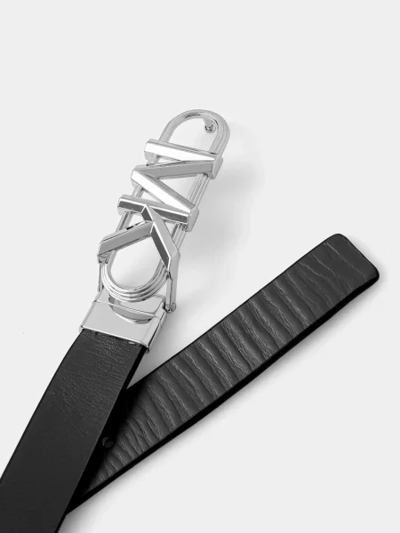 Кожаный двусторонний ремень Michael Michael Kors с ремешками черный