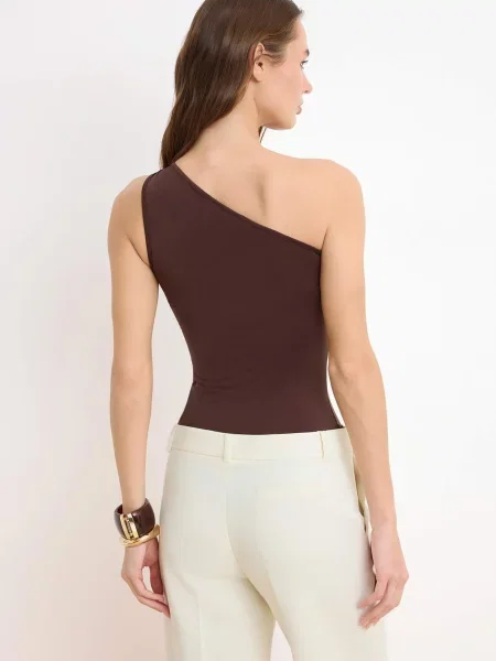 Trendyol Košeľové body hnedá