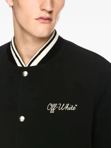 Geacă Off-white cu dungi alb