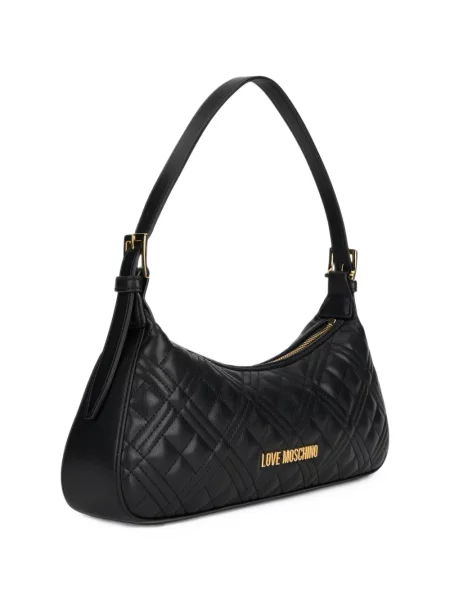 Καπιτονέ τσάντα Love Moschino μαύρο