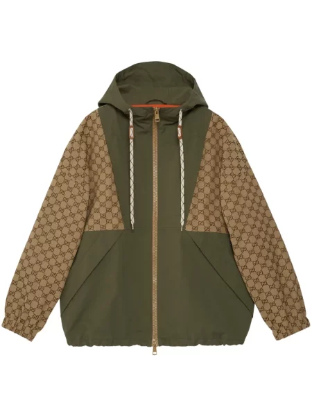 Geacă Gucci cu glugă din canvas