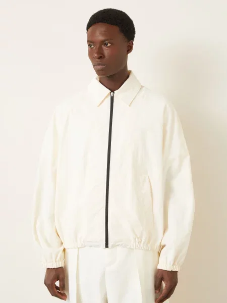 Jacquemus Bunda Le Coupe-Vent krémová