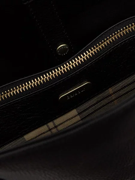 Кожаная сумка шоппер Barbour
