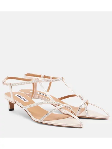 Sandale Jil Sander din piele roz