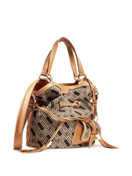 Geantă bucket Lancel cu imprimeu geometric
