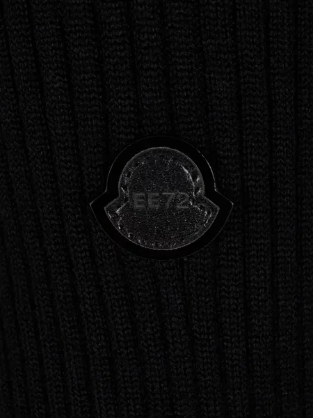Плетена костюм миди рокля Moncler до коляното черно
