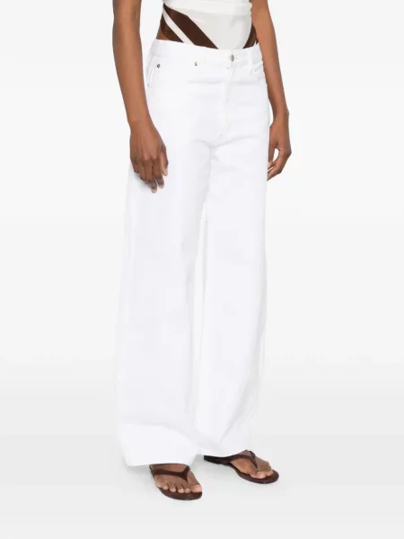 Blugi Frame cu funde cu talie înaltă alb