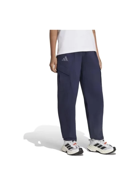 Spodnie cargo Adidas niebieskie
