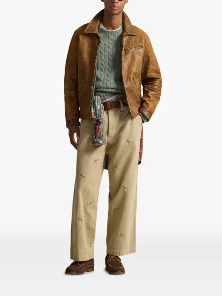 Μικρός κάλτσες Polo Ralph Lauren με κέντημα από ζέρσεϋ μπλε
