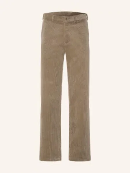 Arket Kordové Kalhoty Wide Fit béžová