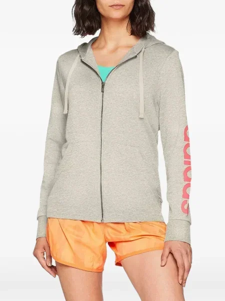 Strečové vícebarevný polotričko Adidas s autogramem šedé