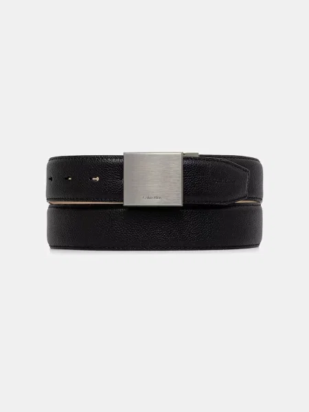 Calvin Klein curea pentru bărbați din piele negru