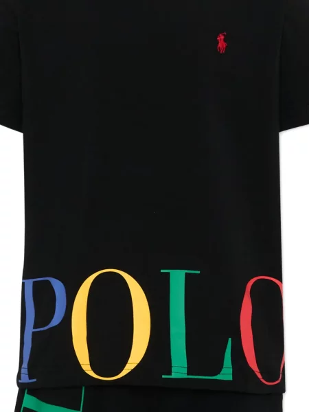 Piżama dziecięca Polo Ralph Lauren czarna