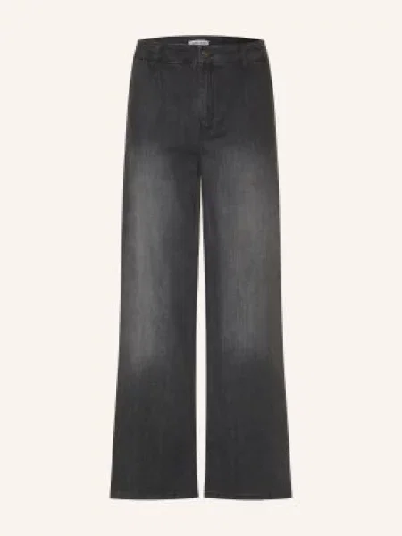 More & More Jeansy Wide Leg grau szare