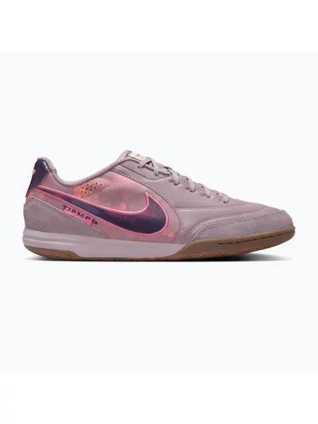 Încălțăminte de fotbal pentru bărbați Nike Tiempo Streetgato PRM IC light ore/gum dark brown/peony violet