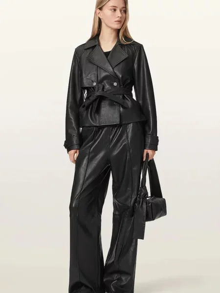 Кожаная куртка Allsaints