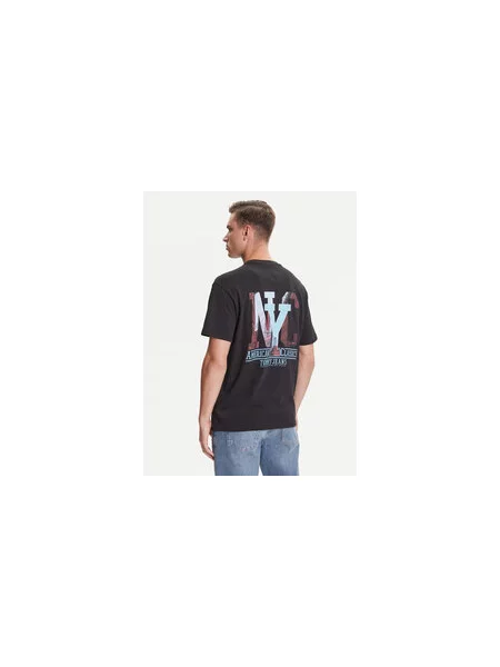 Tommy Jeans Marškinėliai Novelty Relaxed Fit pilka