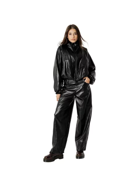 Geanta de piele I Am negru