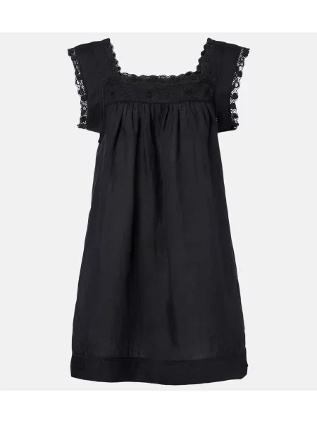 Rochie Dôen din dantelă negru