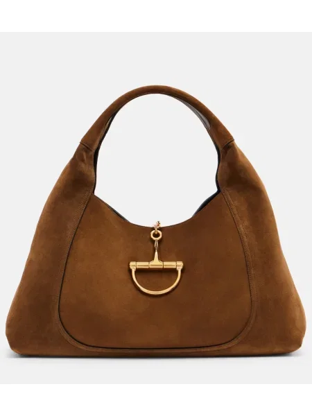 Geantă Gucci din piele de căprioară maro