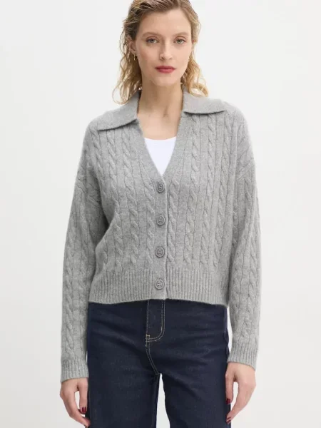 FROM FUTURE kardigan kaszmirowy szary