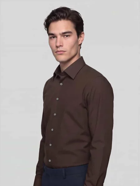 Koszula biznesowa o kroju slim fit z mieszanki bawełny model FILIP' Selected