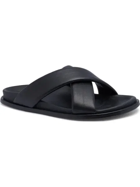 Alohas De piele șlapi negru