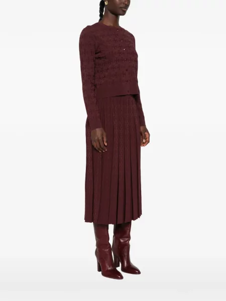 Cardigan Tory Burch din jacard violet