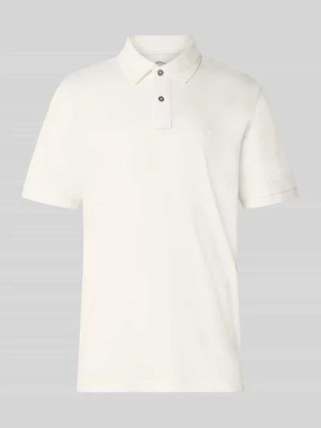 Koszulka polo o kroju regular fit z wyhaftowanym logo Fynch-hatton białe