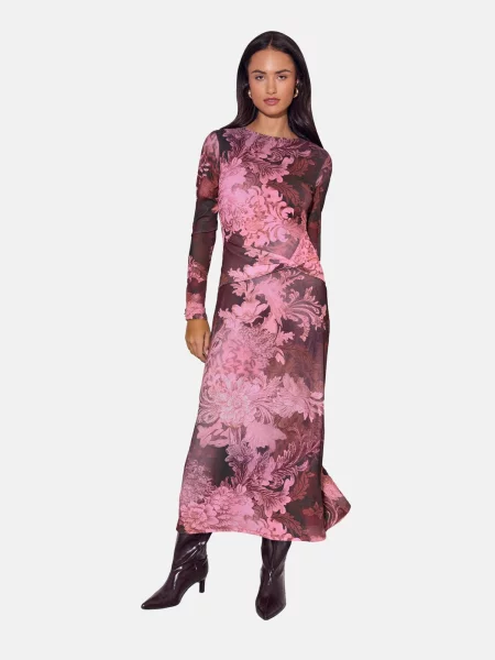 Lipsy Rochie lila / mov zmeură / deschis roz