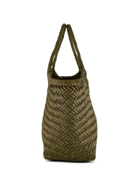 Geantă shopper Dragon Diffusion din piele verde