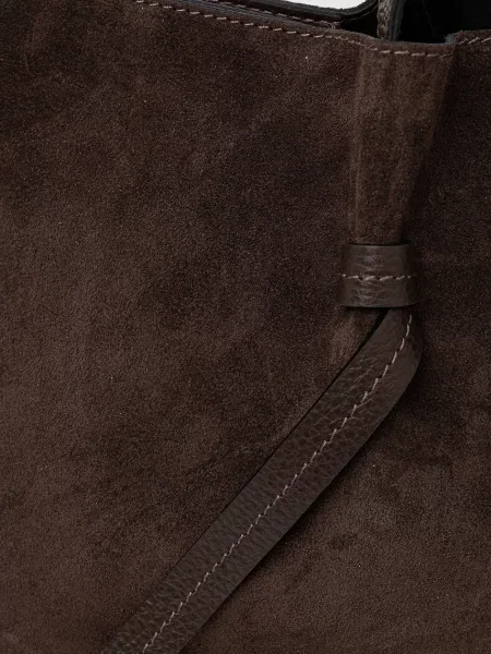 Замшевая сумка Answear.lab коричневая