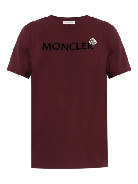 Тениска Moncler с принт червено