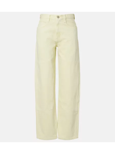 Blugi conici Agolde conici galben