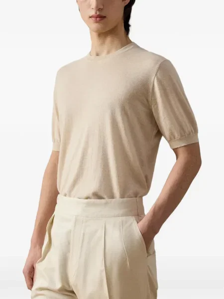 Μικρός μπλούζα Ralph Lauren Purple Label κασμίρ μωβ