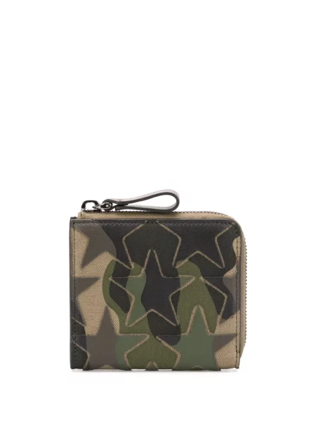 Portofel Valentino Garavani cu model camuflaj verde