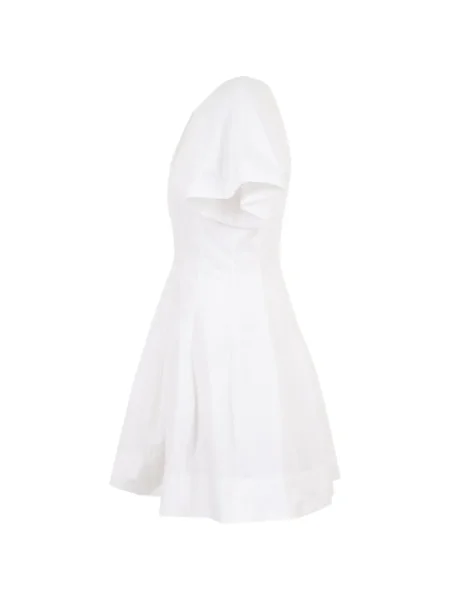 Rochie mini Simkhai cu decolteu în V de costum alb