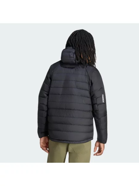 Péřová bunda s kapucí Terrex Xperior CLIMAWARM+ černá