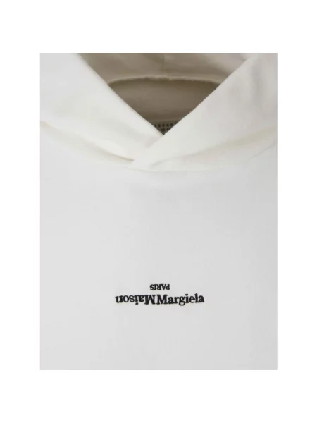Bluza z kapturem Maison Margiela z kapturem biała