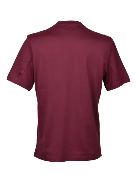 Tricou Brunello Cucinelli cu decolteu rotund roșu