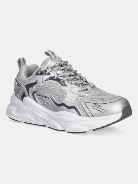 PLEIN SPORT sneakers Track-King Chrome argintiu