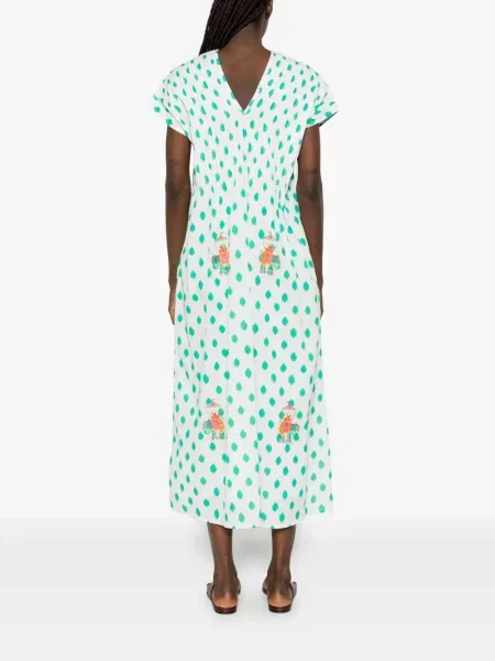 Midi haljina Nimo With Love na točke bijela