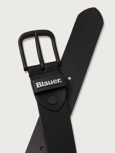Blauer curea pentru bărbați din piele negru