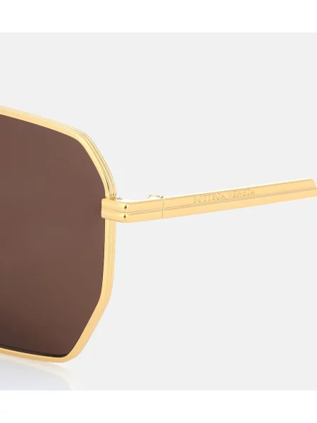 Ochelari de soare Bottega Veneta auriu