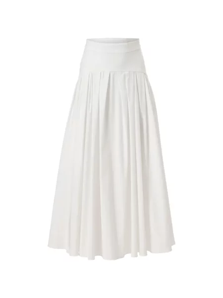 Fustă midi Carolina Herrera alb