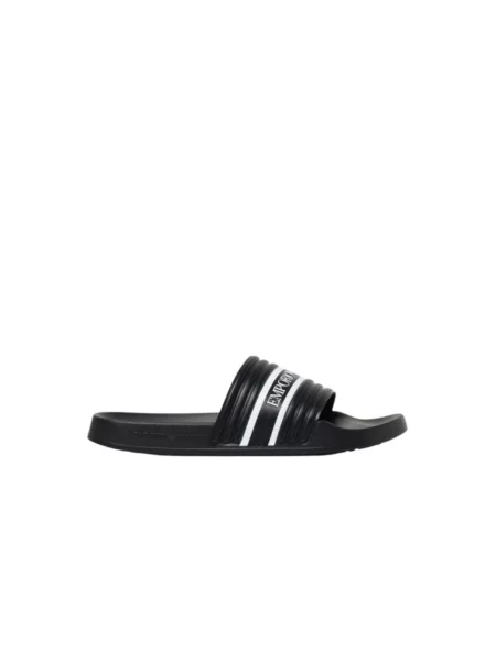 Emporio Armani Buty Mężczyzna 40 EU Klapki i Slajdy Xvps czarny