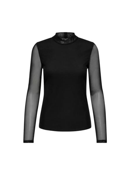 Top Only z siateczką czarny