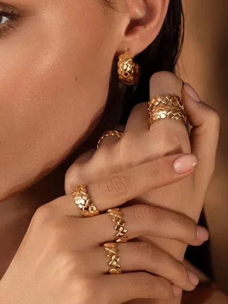 Позолочений перстень Lilou Snake